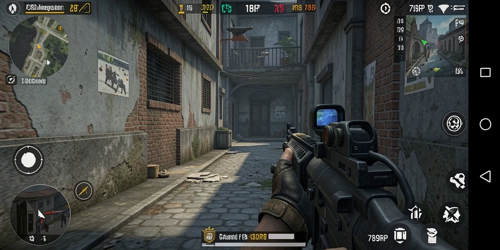 Tangkapan layar menampilkan aksi seru gameplay 789RP dalam mode FPS.