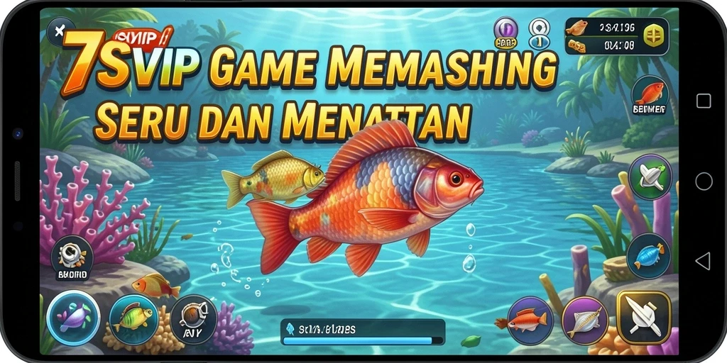 Tampilan gameplay menarik dari 7SVIP yang menampilkan aktivitas memancing.