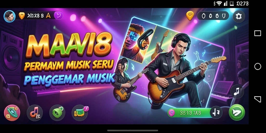 Tampilan permainan AMAVI88 yang seru dengan berbagai mode musik.