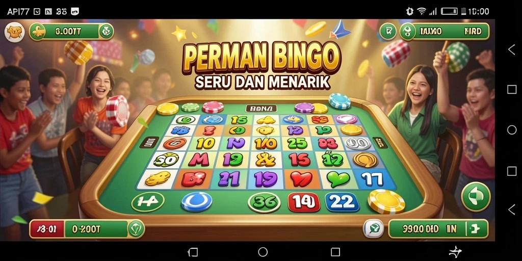 Tampilan gameplay menarik dari game Bingo API77.