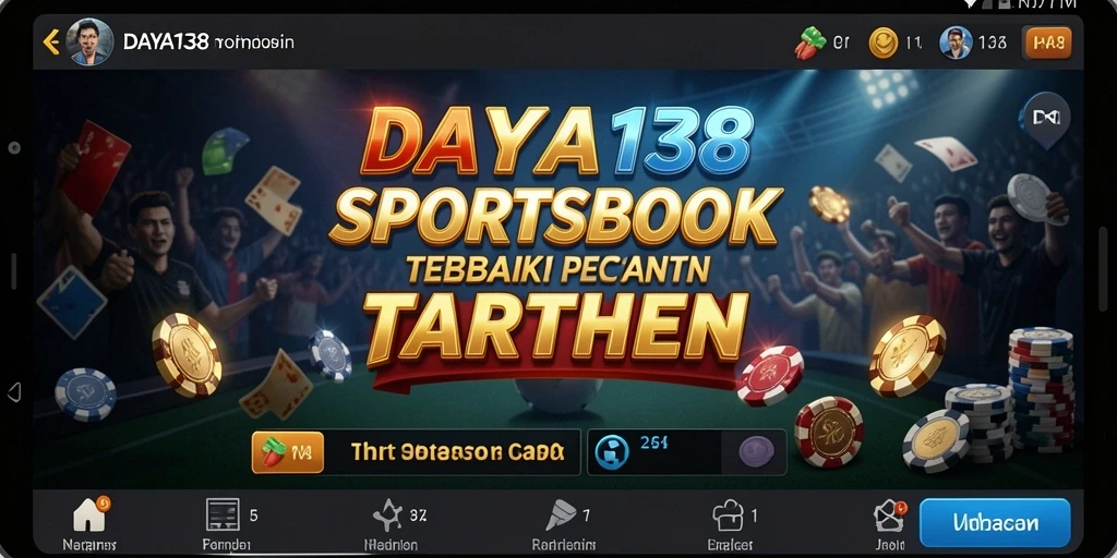 Tampilan screenshot utama DAYA138 menampilkan gameplay menarik Sportsbook.
