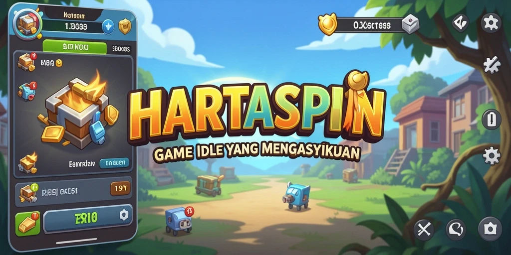 Tampilan menarik gameplay HARTASPIN yang mendebarkan.