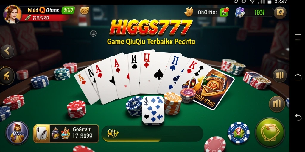 Tampilan gameplay QiuQiu yang seru di HIGGS777.