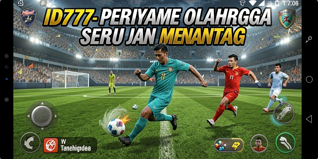 Tangkapan layar dari gameplay seru ID777 dengan pertandingan olahraga.