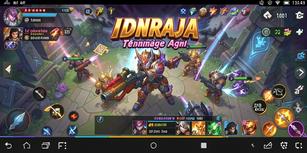 Tampilan antarmuka IDNRAJA yang sederhana dan intuitif.