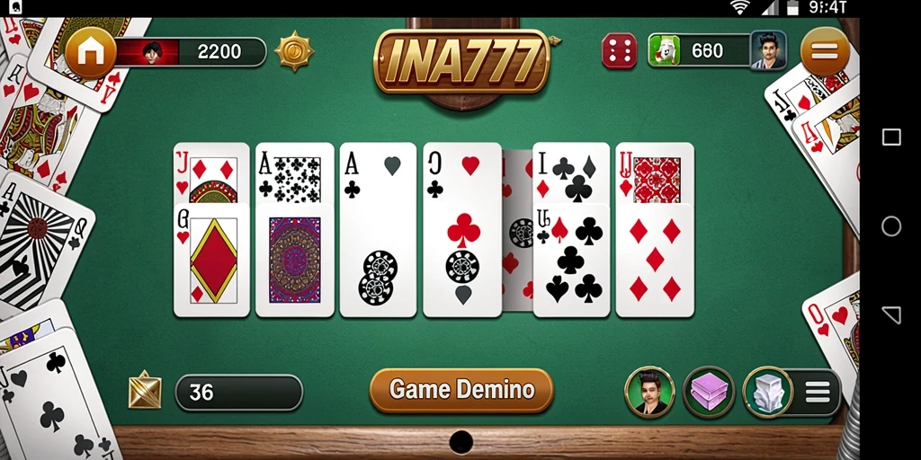 Tangkapan layar gameplay seru dari INA777 yang menunjukkan aksi Domino.