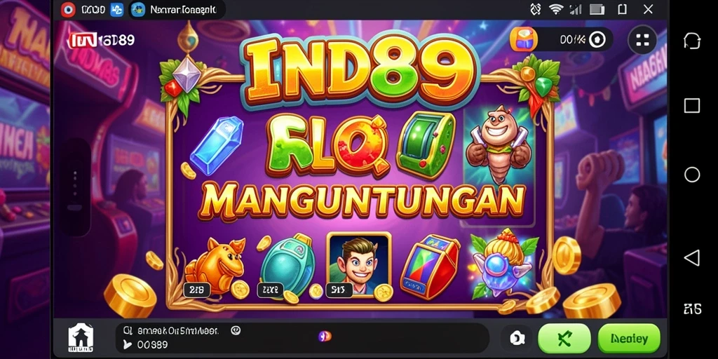 Tampilan gameplay IND89 yang seru dan penuh warna.