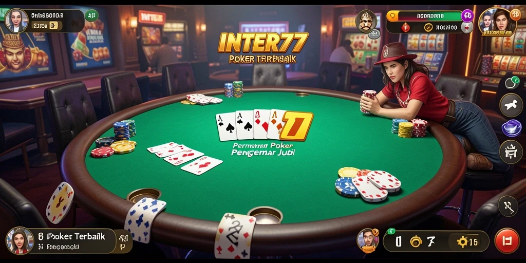 Tampilan gameplay Poker INTER77 yang menarik dan interaktif.