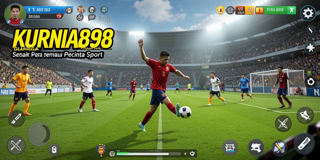 Tampilan menarik dalam gameplay olahraga KURNIA898.