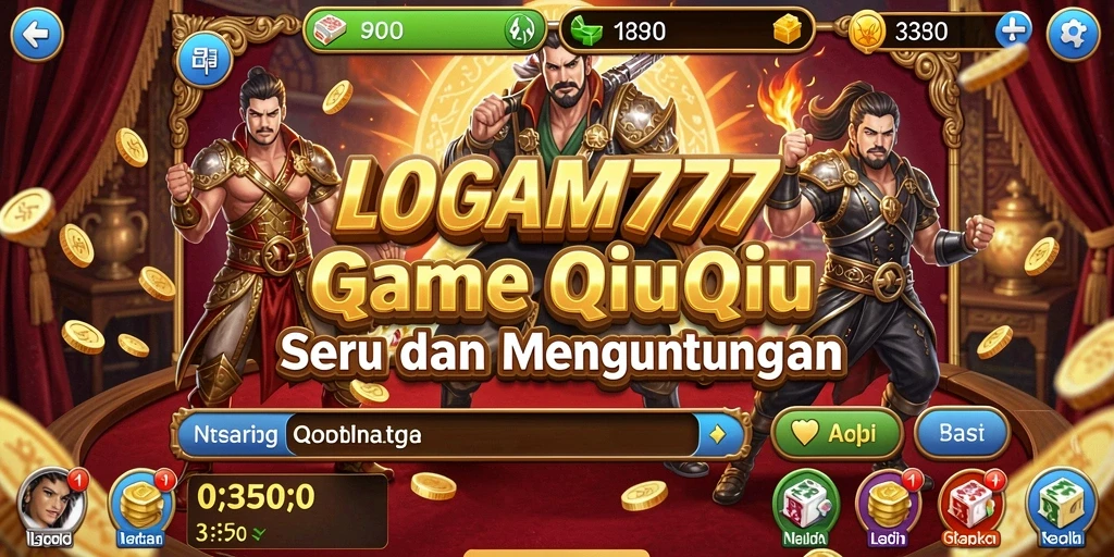 Tampilan gameplay QiuQiu yang menarik di LOGAM777.