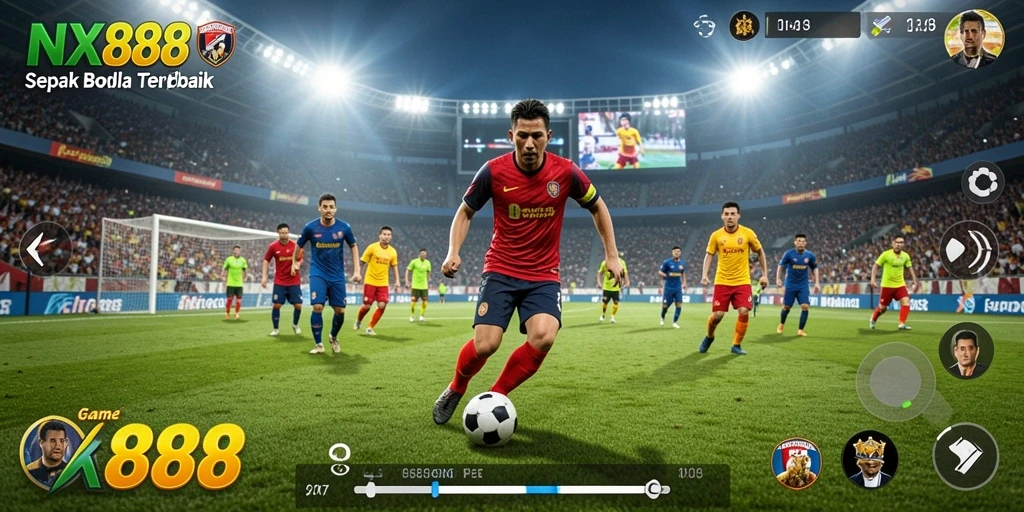 Tampilan gameplay <strong>NX888</strong> yang memukau saat bertanding di lapangan.