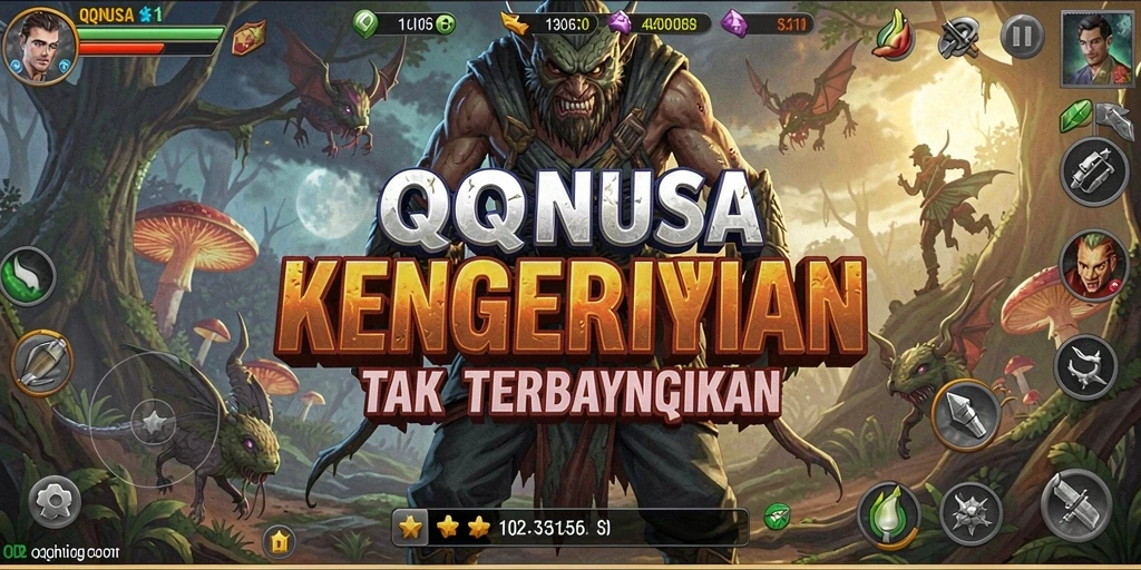 Tangkapan layar menampilkan suasana mencekam dari gameplay QQNUSA.
