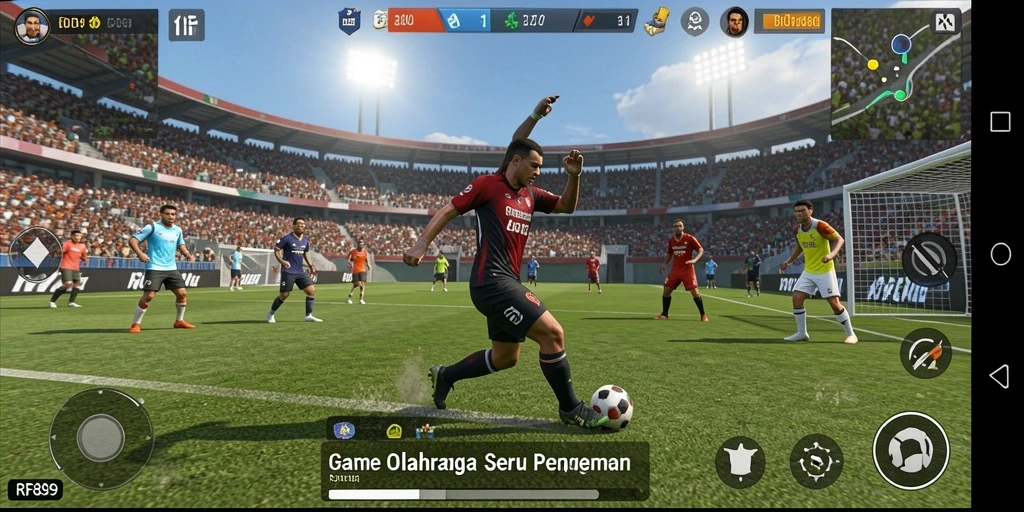 Tampilan gameplay RR89 yang menegangkan dan penuh aksi olahraga.