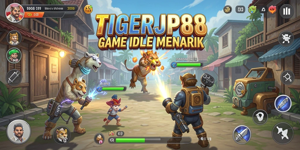 Screenshot menunjukkan gameplay seru dalam TIGERJP88.