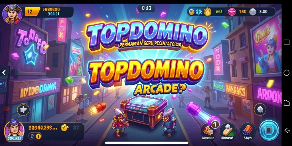 Tampilan gameplay seru dan menantang dari TOPDOMINO.