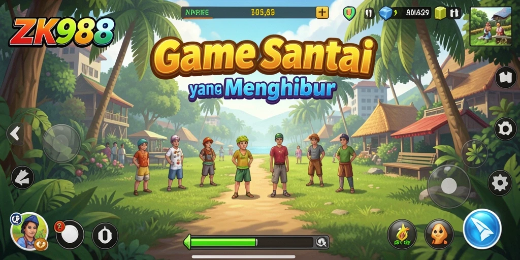 Tampilan gameplay ZK988 yang seru dengan berbagai tantangan menarik.